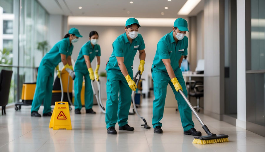 قسم التنظيف الموقعي وخدمات النظافة