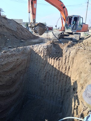 المشاركة في تنفيذ مشروع شبكة المجاري لمشروع طريق (تكريت-البوعجيل)