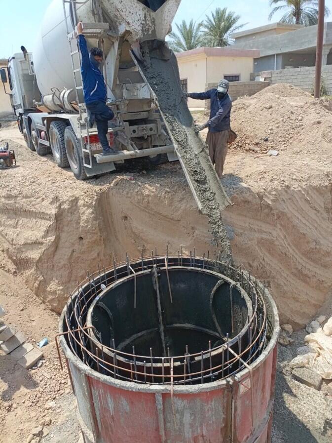 المشاركة في تنفيذ مشروع شبكة المجاري لمشروع طريق (تكريت-البوعجيل)