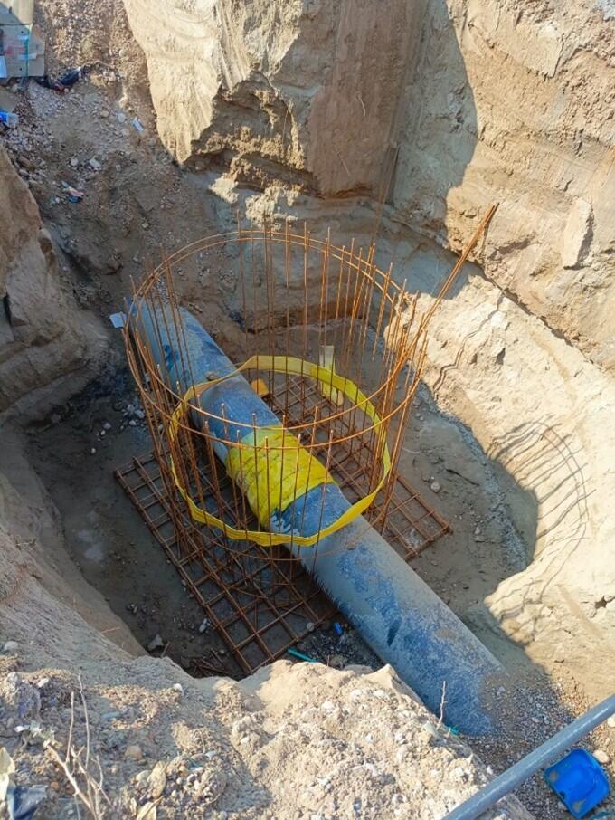 المشاركة في تنفيذ مشروع شبكة المجاري لمشروع طريق (تكريت-البوعجيل)